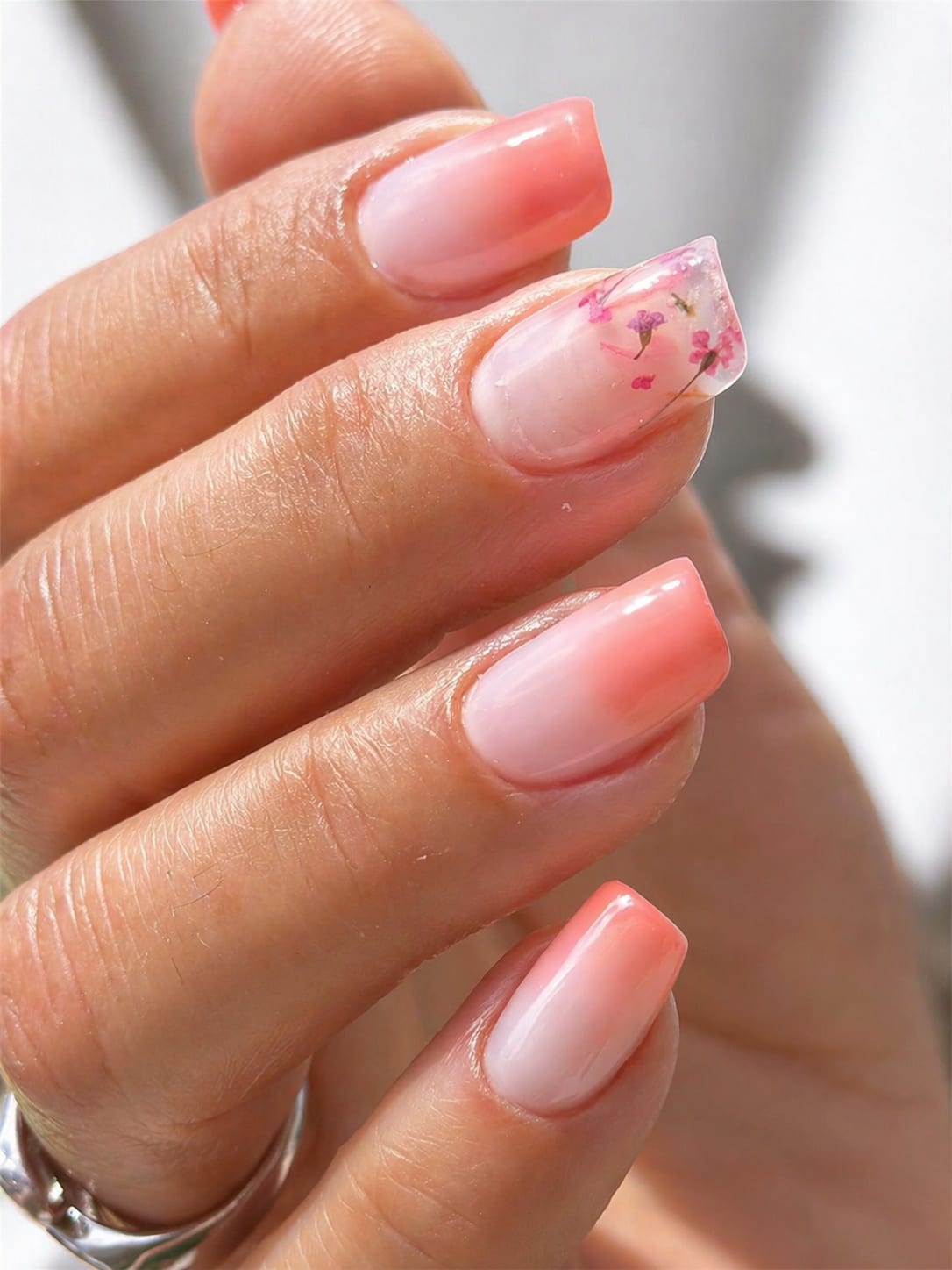 BabyColor Ombré pêche & fleurs séchées