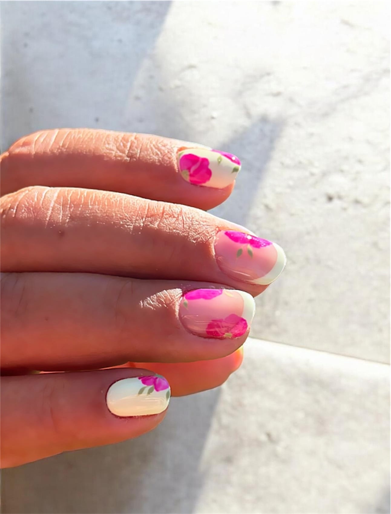 Fleurs roses french